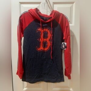 Women’s Boston Red Sox long sleeve hooded jersey size Small